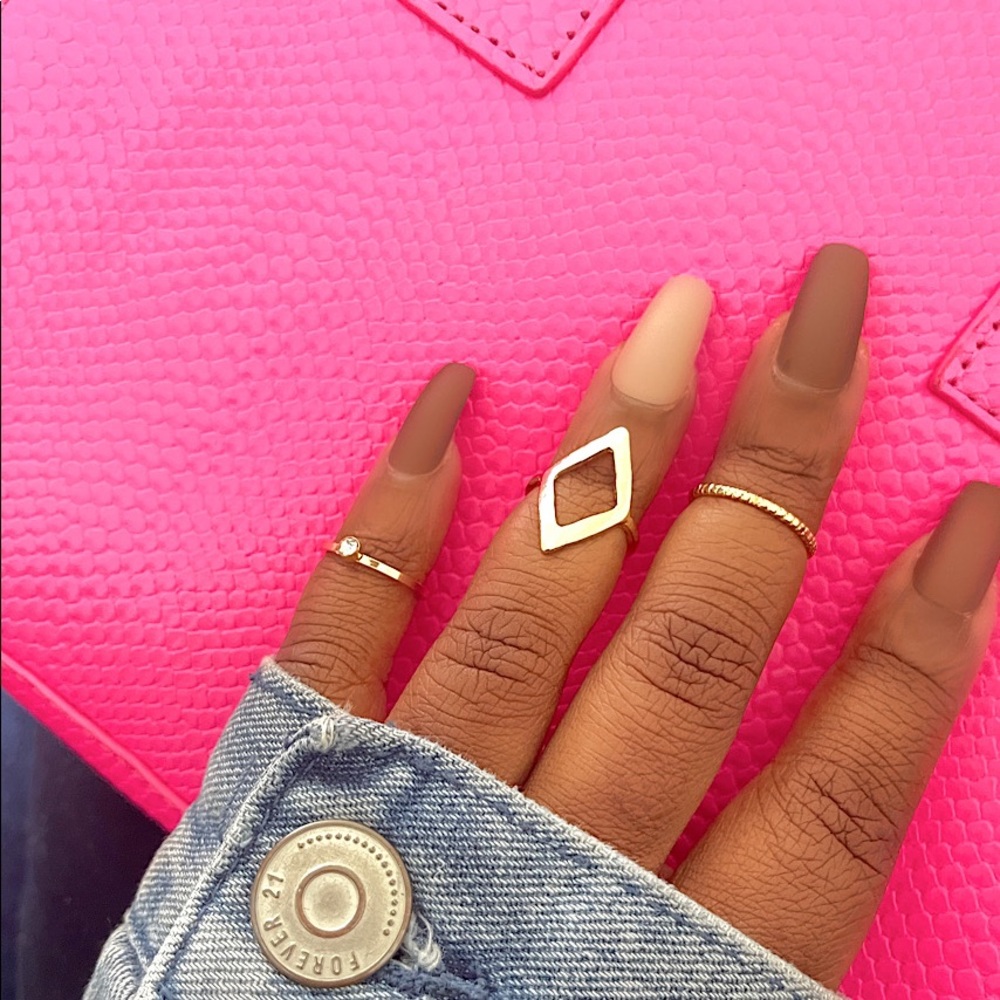 Gold Midi Ring Set
